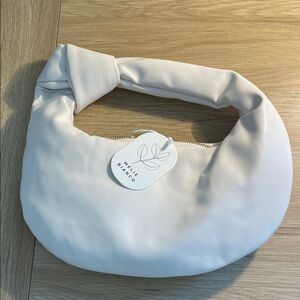 Melie Bianco Soft Cream Hobo Bag